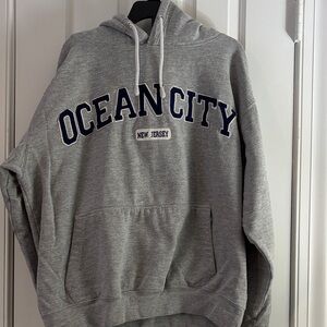 Ocean City New Jersey Esy Women's Gray Hoodie